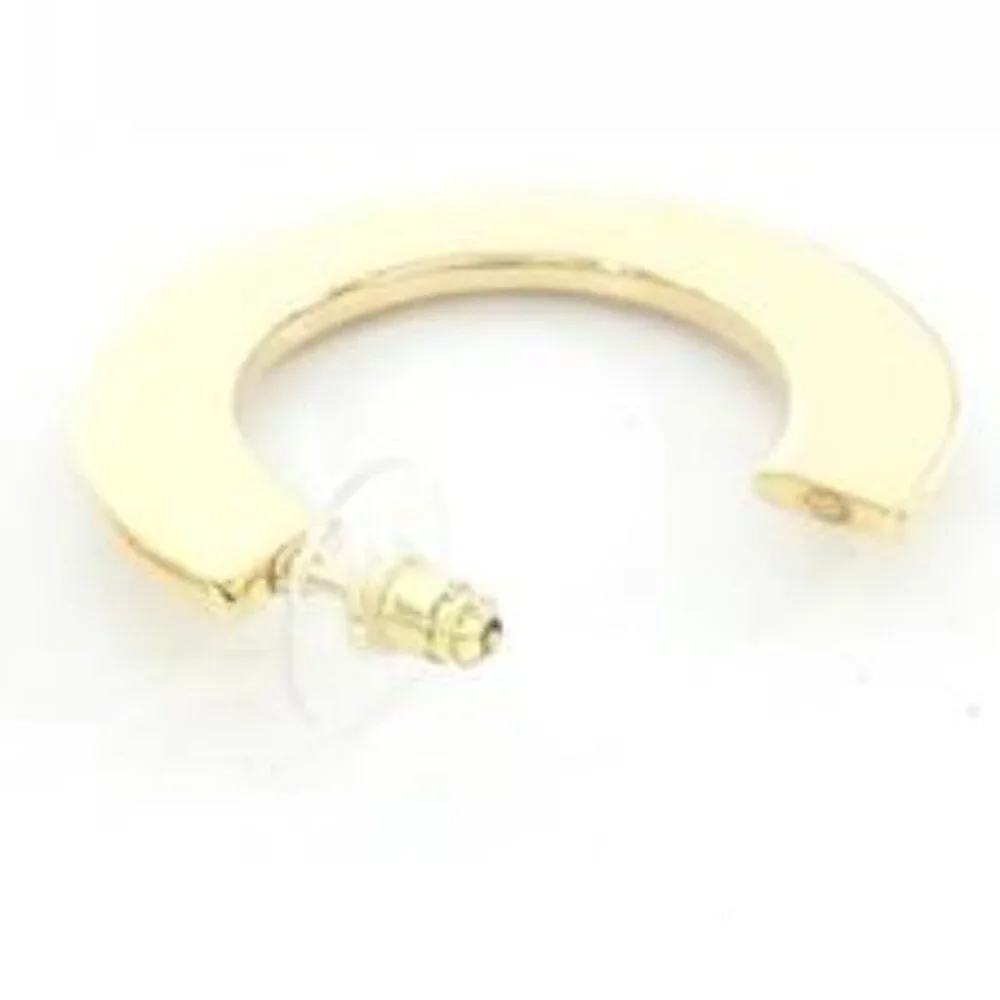 #107 - Chanel Gold/Crystal Hoop Earrings - ABD144 - Picture 4 of 6